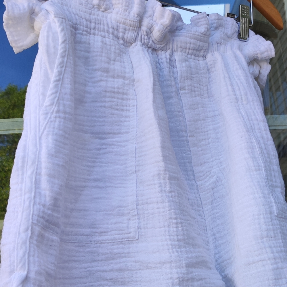 White Italian shorts